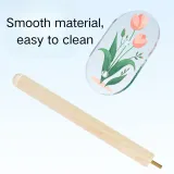 Pine Wood Easy to Clean Bird Perch with Acrylic Suction Cup