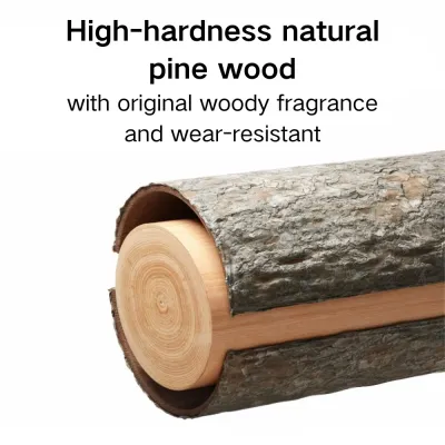 Pine Wood Easy to Clean Bird Perch with Acrylic Suction Cup