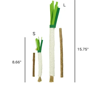 Spring Onion Safe Braided Kitty Teething Chew Rope Toy