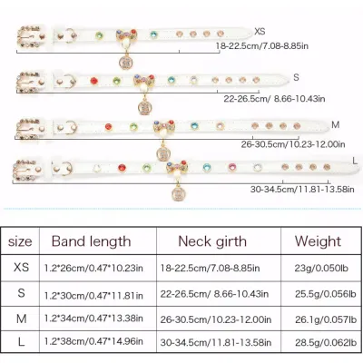 Luxury Rhinestone Cat Collar with Bow Charm – Adjustable Glitter Pet Necklace