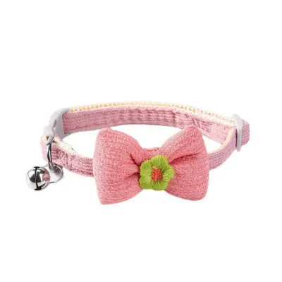 Adjustable Bow-Tie Style Polyester Puppy Kitten Collar5