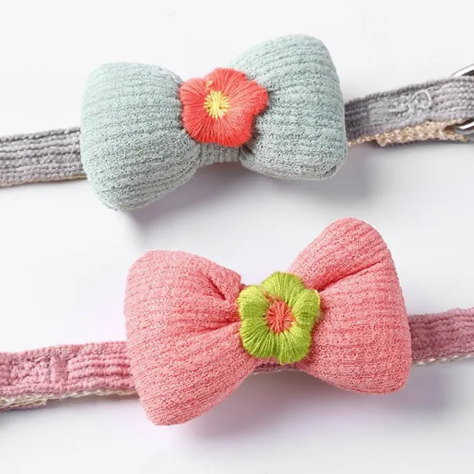 Adjustable Bow-Tie Style Polyester Puppy Kitten Collar9 Adjustable Bow-Tie Style Polyester Puppy Kitten Collar9