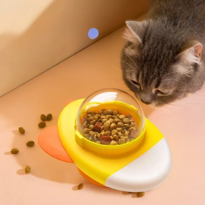 Interactive Self-Play Food Puzzle Feeder Treat Dispensing for Cats Interactive Self-Play Food Puzzle Feeder Treat Dispensing for Cats