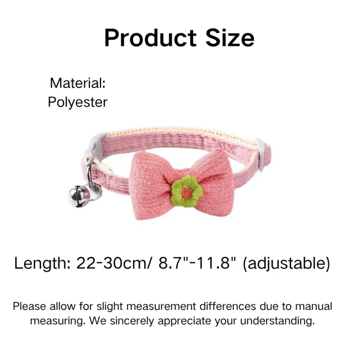 Adjustable Bow-Tie Style Polyester Puppy Kitten Collar Adjustable Bow-Tie Style Polyester Puppy Kitten Collar