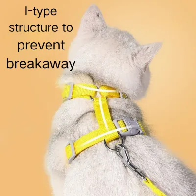 Anti-Escape Breathable Polyester Pet Harness with Leash3 Anti-Escape Breathable Polyester Pet Harness with Leash3