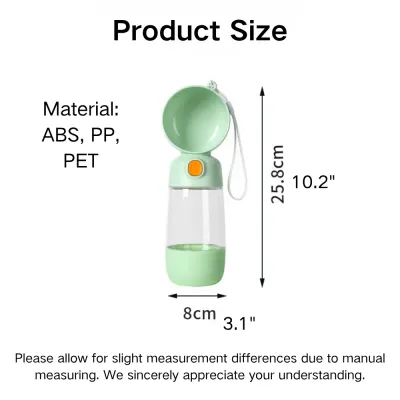 Portable Dual Storage for Food and Water Leak Proof Pet Cup Portable Dual Storage for Food and Water Leak Proof Pet Cup