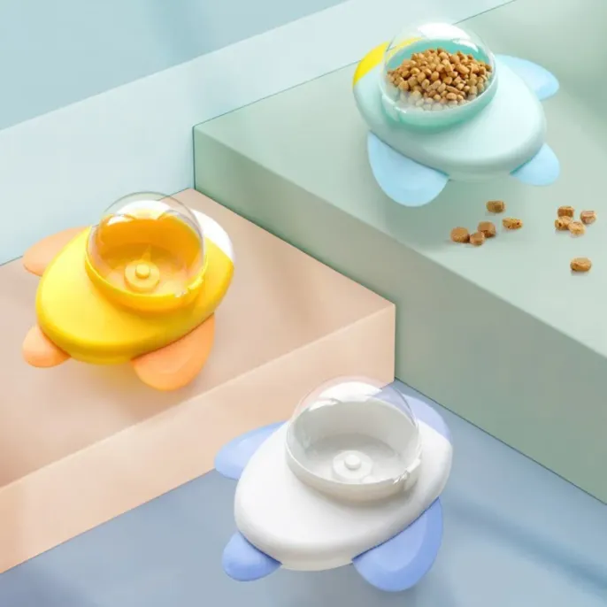 Interactive Self-Play Food Puzzle Feeder Treat Dispensing for Cats Interactive Self-Play Food Puzzle Feeder Treat Dispensing for Cats