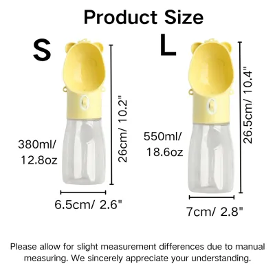 Portable Leak Proof Pet Water Bottle with Strap1