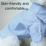 Cute and Minimalist Stylish Pet Denim Shirt with D-Ring6 Cute and Minimalist Stylish Pet Denim Shirt with D-Ring