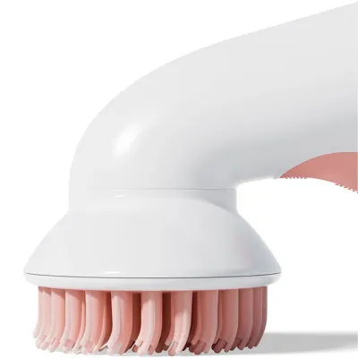 Long-Handle Silicone Grooming Scrubber for Cats & Dogs Long-Handle Silicone Grooming Scrubber for Cats & Dogs
