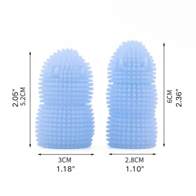 Silicone Two Finger Toothbrush for Dogs and Cats Care Tool Silicone Two Finger Toothbrush for Dogs and Cats Care Tool