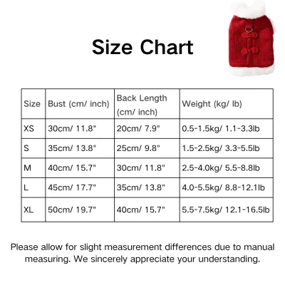 Chinese Red Knot Buttons and Cotton Padding Cozy Pet Jacket Chinese Red Knot Buttons and Cotton Padding Cozy Pet Jacket