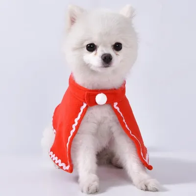 Comfortable Fabric Christmas Dog Dress for Pet Walking and Christmas Party Comfortable Fabric Christmas Dog Dress for Pet Walking and Christmas Party