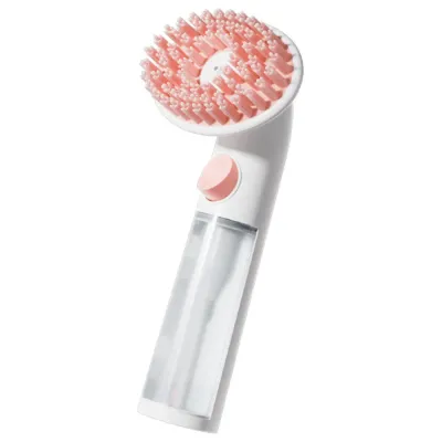 Long-Handle Silicone Grooming Scrubber for Cats & Dogs Long-Handle Silicone Grooming Scrubber for Cats & Dogs