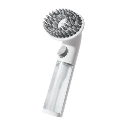 Long-Handle Silicone Grooming Scrubber for Cats & Dogs Long-Handle Silicone Grooming Scrubber for Cats & Dogs