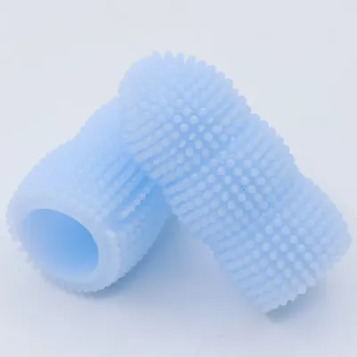 Silicone Two Finger Toothbrush for Dogs and Cats Care Tool Silicone Two Finger Toothbrush for Dogs and Cats Care Tool