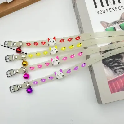 New Fluorescent Silicone Pet Collar and Cute Cartoon Design for Cats and Small Dogs New Fluorescent Silicone Pet Collar and Cute Cartoon Design for Cats and Small Dogs