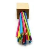 Colorful Hanging Bird Perch with Chewable Paper Sticks5