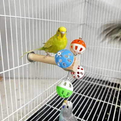 Hanging Bird Stand Perch Toy with Rotating Balls3 Hanging Bird Stand Perch Toy with Rotating Balls3