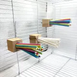 Colorful Hanging Bird Perch with Chewable Paper Sticks3