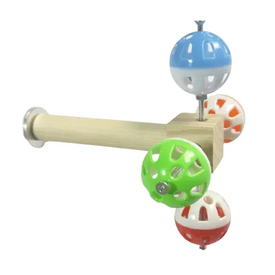 Hanging Bird Stand Perch Toy with Rotating Balls1 Hanging Bird Stand Perch Toy with Rotating Balls1