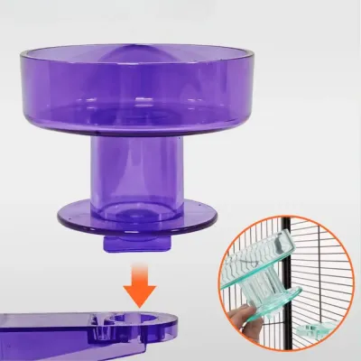 Detachable Hanging PS Bird Bathing and Feeding Cup8 Detachable Hanging PS Bird Bathing and Feeding Cup8