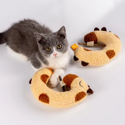 Durable Plush and Wood Stick Combo Interactive Bite Toy for Cats Durable Plush and Wood Stick Combo Interactive Bite Toy for Cats