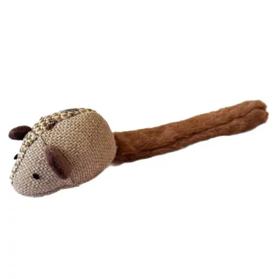 Interactive Squeaky Catnip Rat Shape Plush Cat Toy Interactive Squeaky Catnip Rat Shape Plush Cat Toy