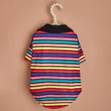Stylish Cute Polyester Pet Striped Polo Shirt5 Stylish Cute Polyester Pet Striped Polo Shirt5