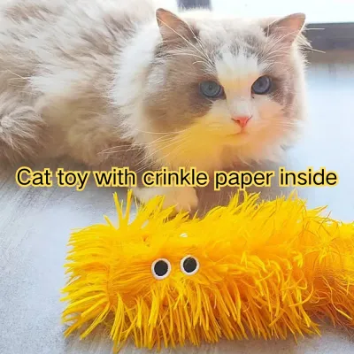 Crinkle Paper and Catnip Monster Hug Kick Cat Self-Play Toy
