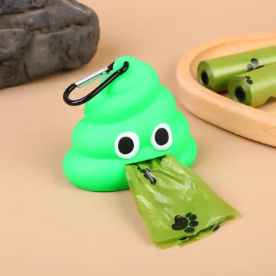 Portable Vinyl Poop Bag Dispenser with Waste Bags
