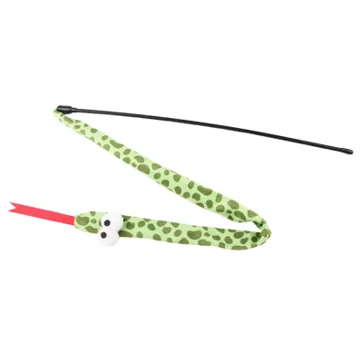 Snake shape Interactive Pulley Telescopic Fishing Rod Cat Toy Teaser