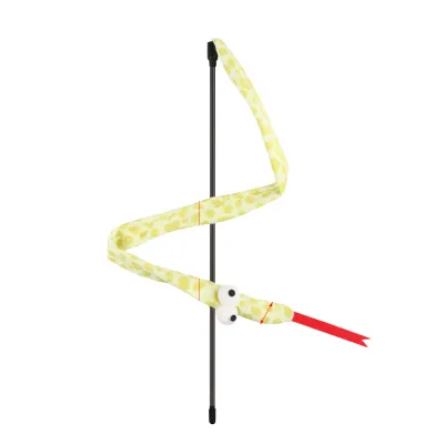 Snake shape Interactive Pulley Telescopic Fishing Rod Cat Toy Teaser