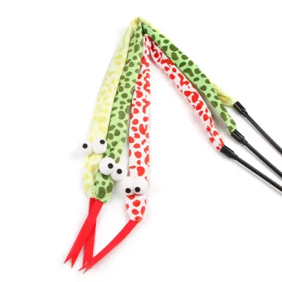 Snake shape Interactive Pulley Telescopic Fishing Rod Cat Toy Teaser