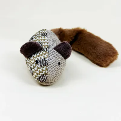 Interactive Squeaky Catnip Rat Shape Plush Cat Toy Interactive Squeaky Catnip Rat Shape Plush Cat Toy