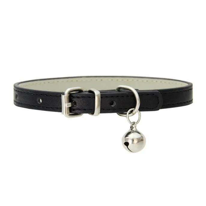 Stylish Cute PU Leather Pet Collar with Bell5 Stylish Cute PU Leather Pet Collar with Bell5