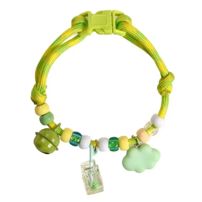 Adjustable Breathable Polyester Pet Collar with Bell1