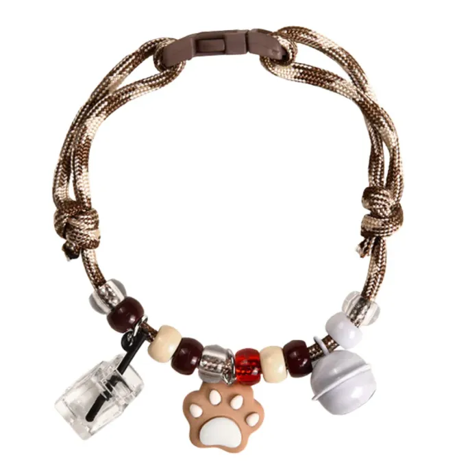 Adjustable Breathable Polyester Pet Collar with Bell6