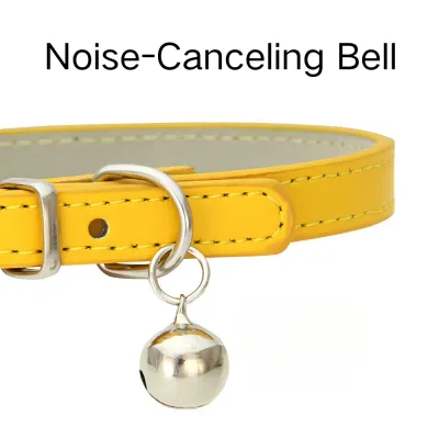 Stylish Cute PU Leather Pet Collar with Bell6 Stylish Cute PU Leather Pet Collar with Bell6