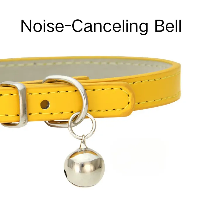 Stylish Cute PU Leather Pet Collar with Bell6 Stylish Cute PU Leather Pet Collar with Bell6