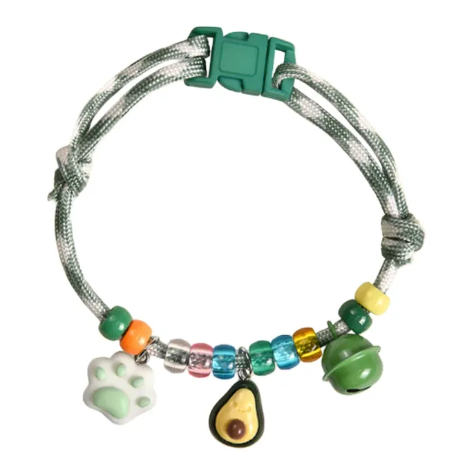 Adjustable Breathable Polyester Pet Collar with Bell