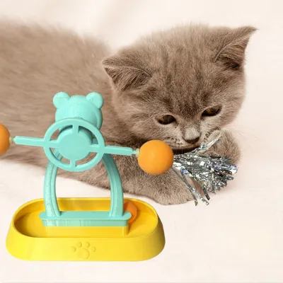 Interactive Cat Spinning Windmill Toy with Track Balls Interactive Cat Spinning Windmill Toy with Track Balls