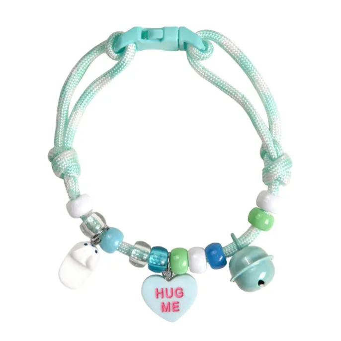 Adjustable Breathable Polyester Pet Collar with Bell4