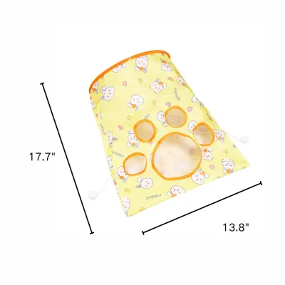 Bear and Rabit Three-Layer Crinkle Interactive Cat Tunnel 