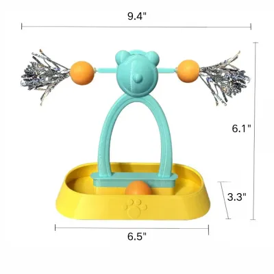 Interactive Cat Spinning Windmill Toy with Track Balls Interactive Cat Spinning Windmill Toy with Track Balls