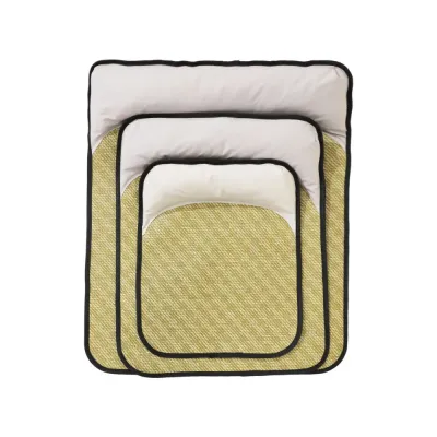 Summer Cooling Rattan Pet Mat with Pillow – Breathable Anti-Scratch Dog & Cat Bed Pad for Hot Weather Summer Cooling Rattan Pet Mat with Pillow – Breathable Anti-Scratch Dog & Cat Bed Pad for Hot Weather