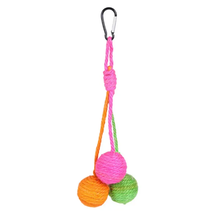 Interactive Rope Hanging Sisal Ball Toy for Cats
