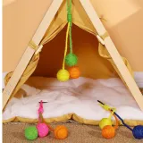 Interactive Rope Hanging Sisal Ball Toy for Cats