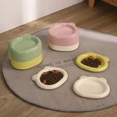 Cute Anti-Spill Non-Tip PP Pet Bowl