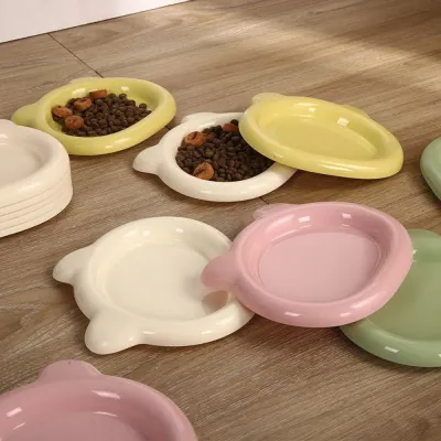 Cute Anti-Spill Non-Tip PP Pet Bowl